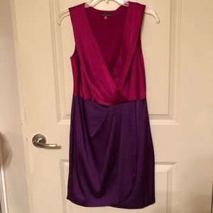 Sleeveless two tone Vince Camuto dress